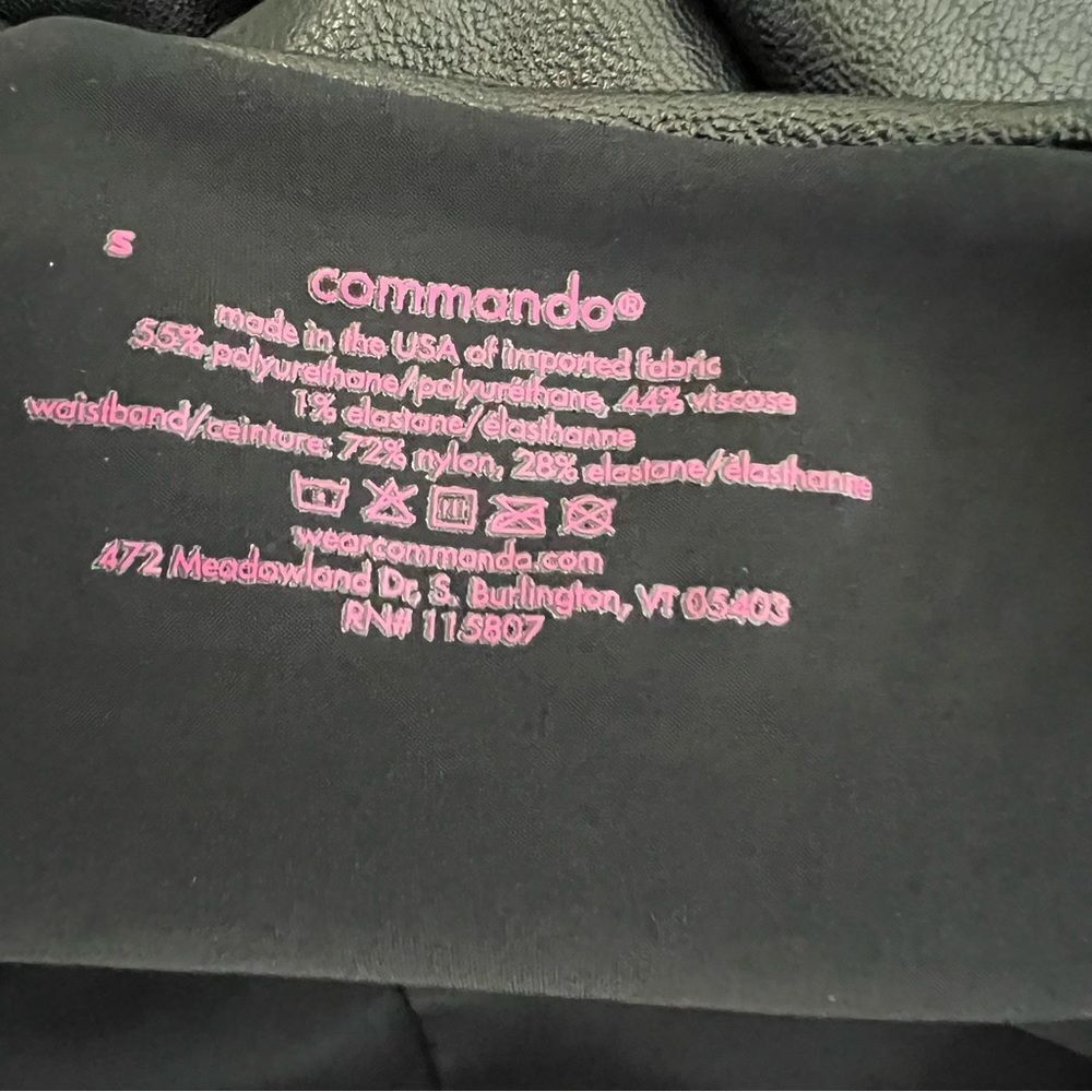 Revolve Commando Perfect Control Faux Leather Leg… - image 8